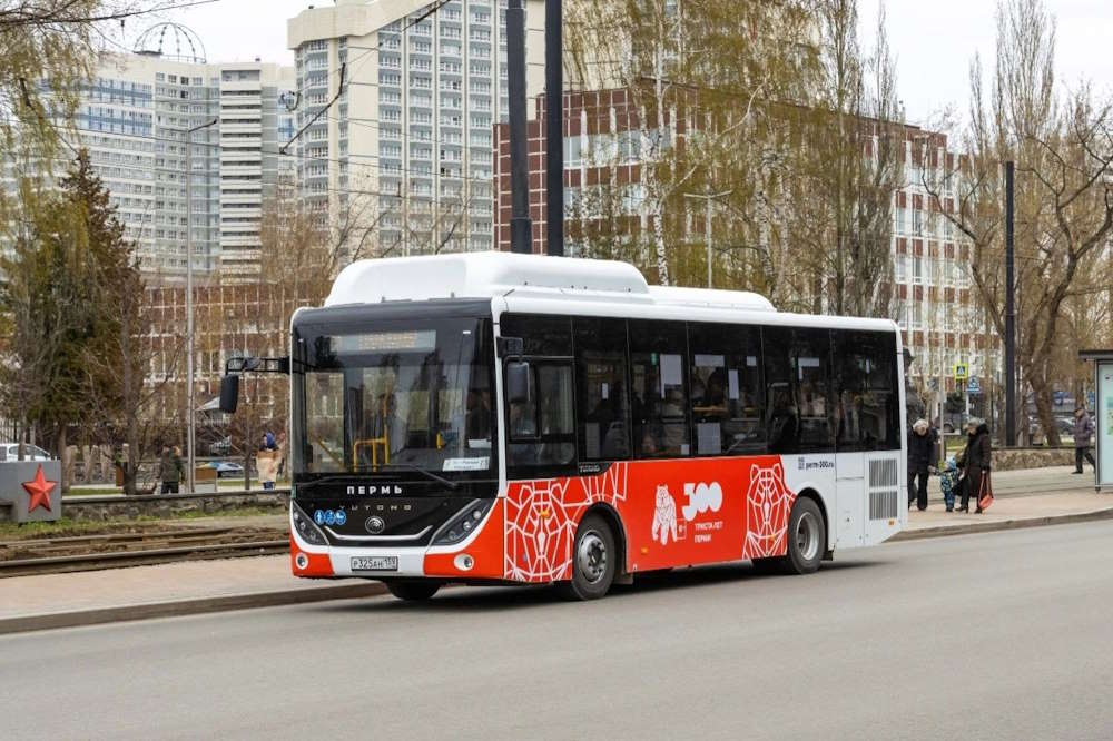 В Перми на маршруте №33 начал работу китайский автобус среднего класса