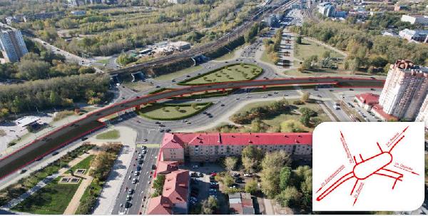 В Перми строительство дорожной развязки на площади Гайдара начнется в июле