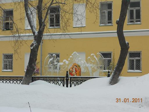 Соборная площадь зимой