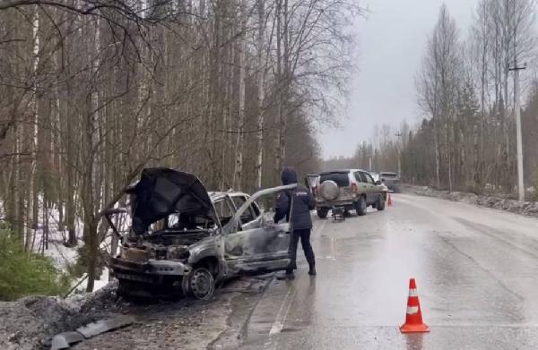 В Перми после ДТП загорелся автомобиль и погибла пассажирка