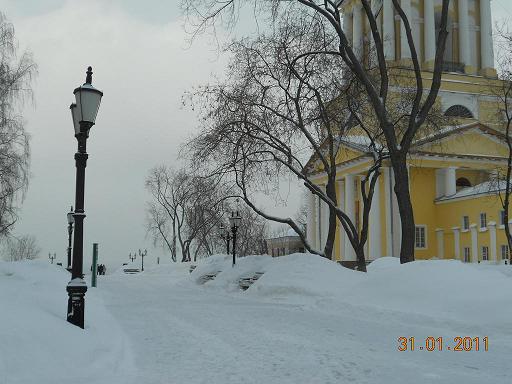 Соборная площадь зимой