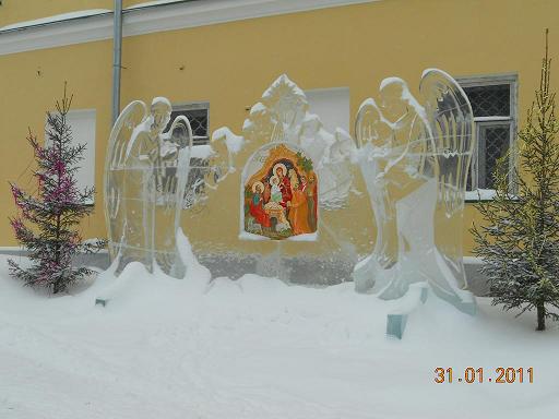 Соборная площадь зимой