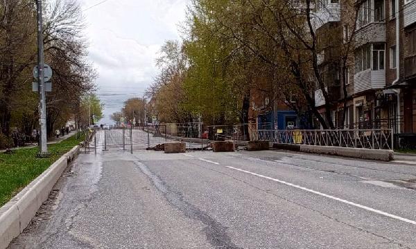 В Перми до 18 мая закрыли часть улицы Космонавта Леонова