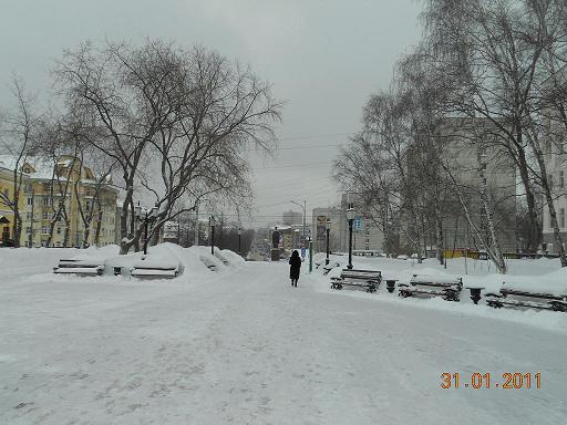 Соборная площадь зимой