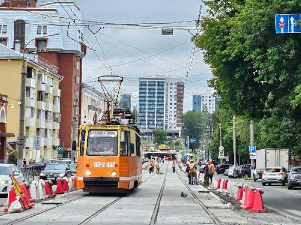 Движение трамваев по улице Борчанинова откроется 1 августа