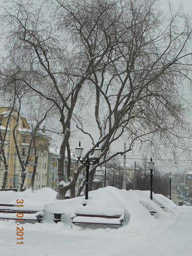 Соборная площадь зимой