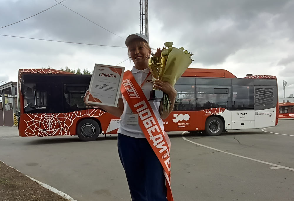 Внимательность и терпение: как бывший повар детского сада стала одним из лучших водителей автобусов в Перми