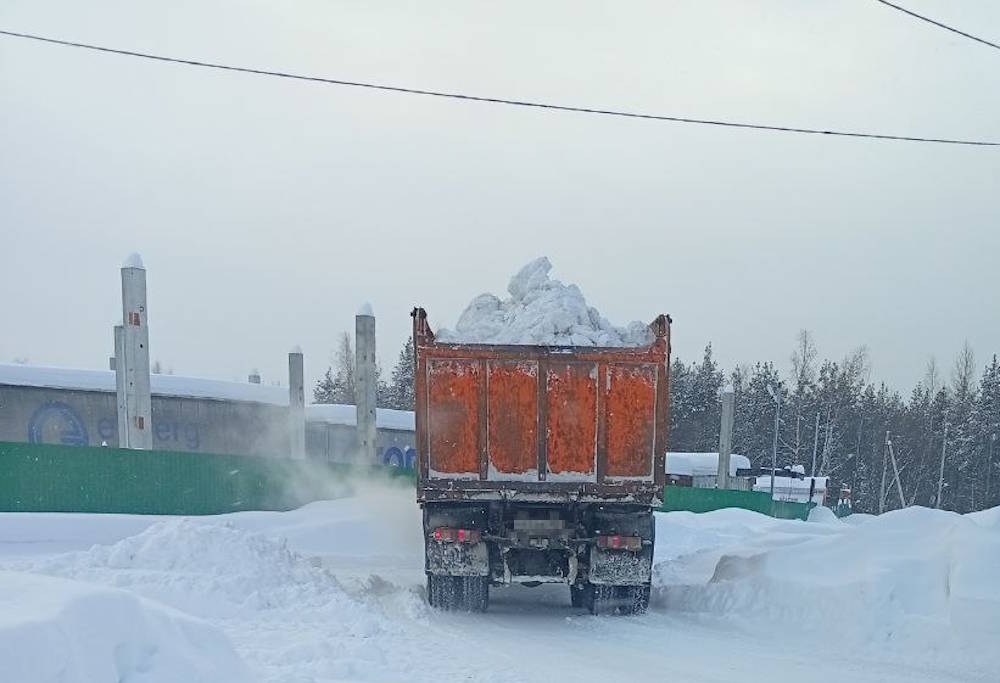 В Перми возникли стихийные свалки снега