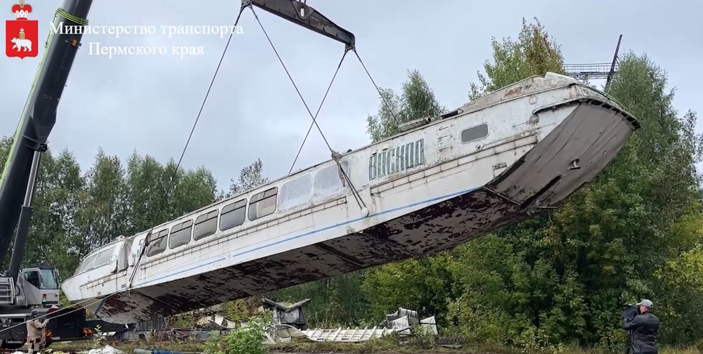В Перми 40-летний «Восход» на подводных крыльях вернут на речной маршрут