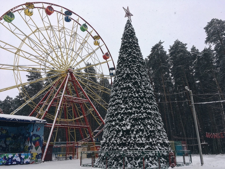 Бывшая главная елка Перми «переехала» в Закамск