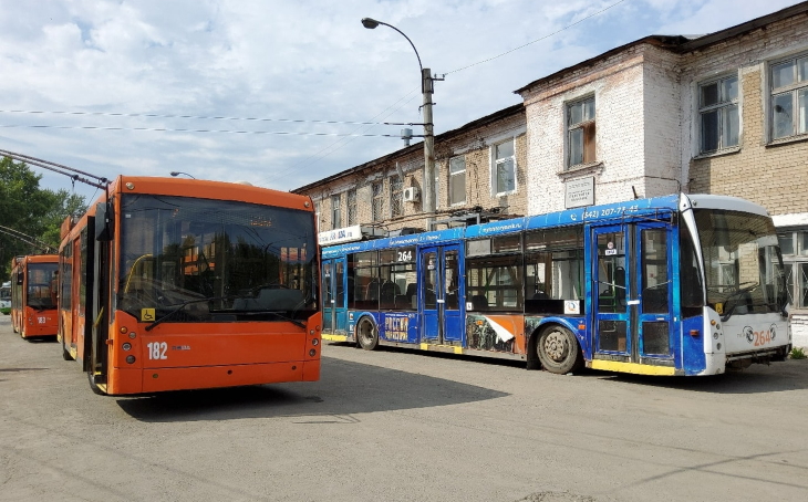 В Березниках на линию вышли первые троллейбусы, прибывшие из Перми