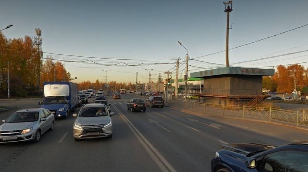 В Перми на перекрёстке улиц Спешилова и Борцов Революции появится канализированная полоса