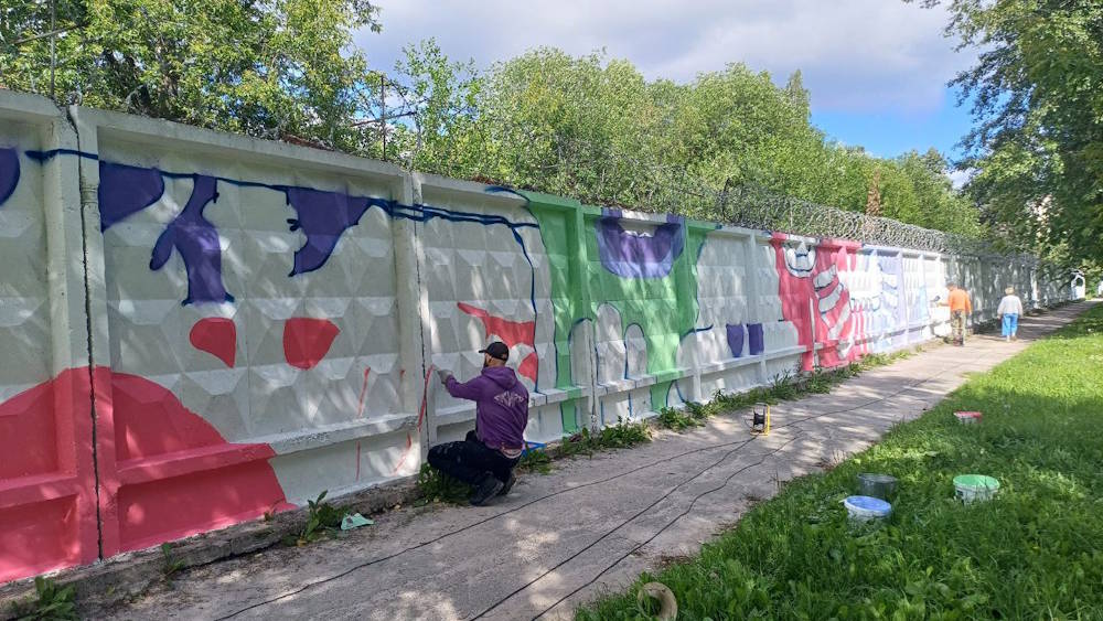 Объект «НОВОГОРа» стал площадкой для стрит-арт проекта