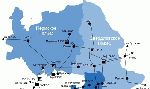 Карта подстанций россети