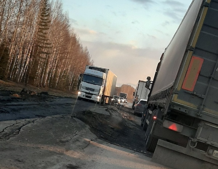 «Вспученную» трассу под Нытвой отремонтируют до конца мая