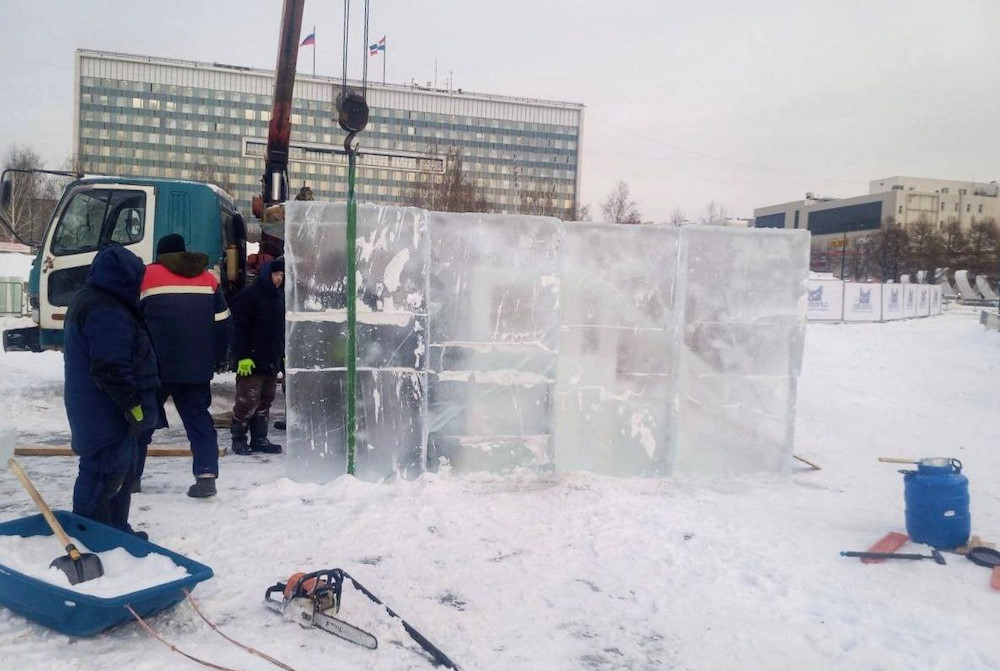 Ледовый городок на эспланаде Перми будет построен в сжатые сроки