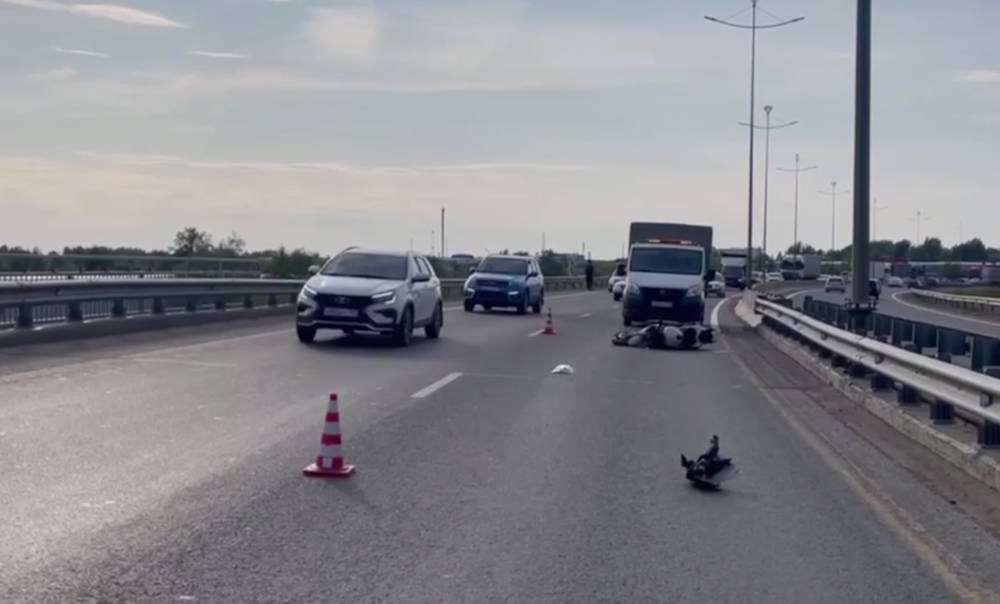 На Западном обходе Перми погиб мотоциклист при ударе об ограждение