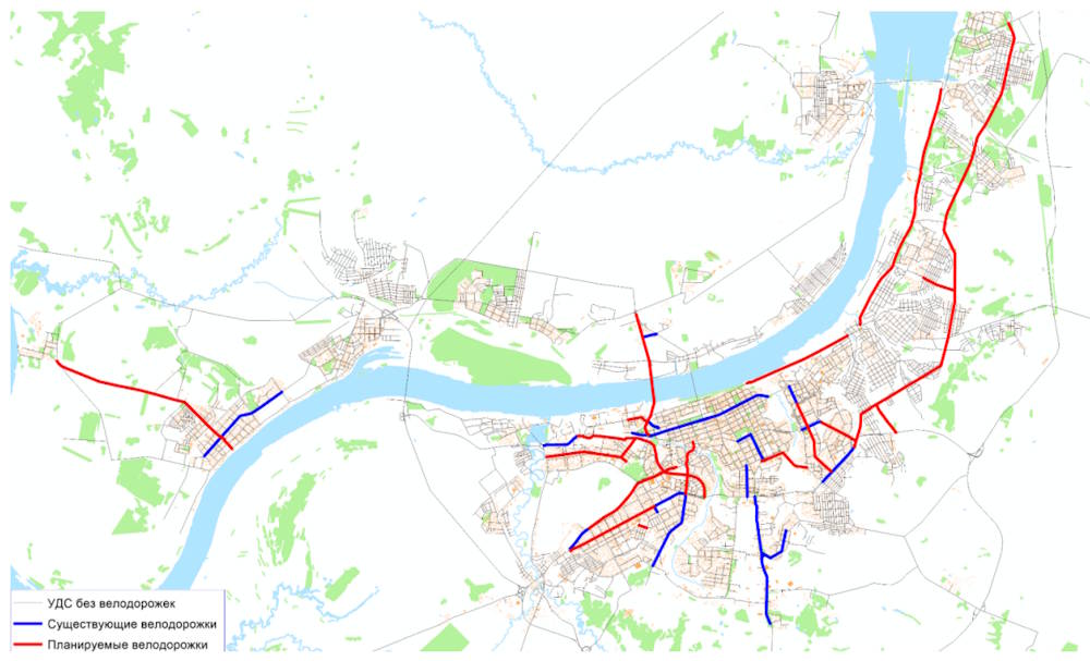 Власти Перми подготовили карту развития велодорожек