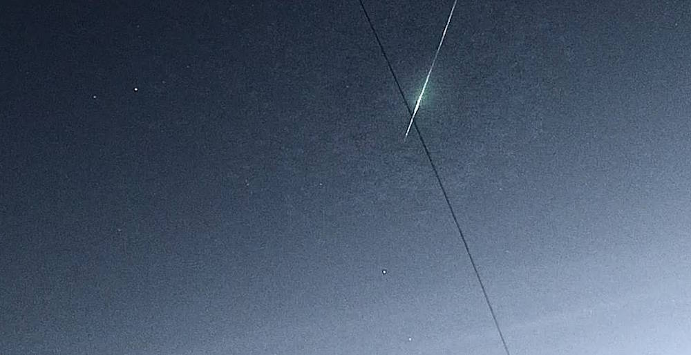 Пермяк снял на видео крупный метеор потока Персеиды