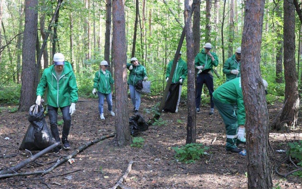 Волонтеры филиала «ПМУ» помогли очистить Черняевский лес