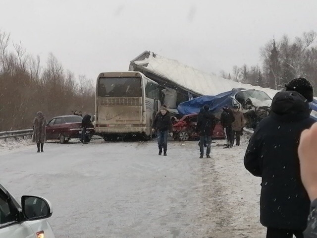 Автобус попал в ДТП на объездной дороге Краснокамска