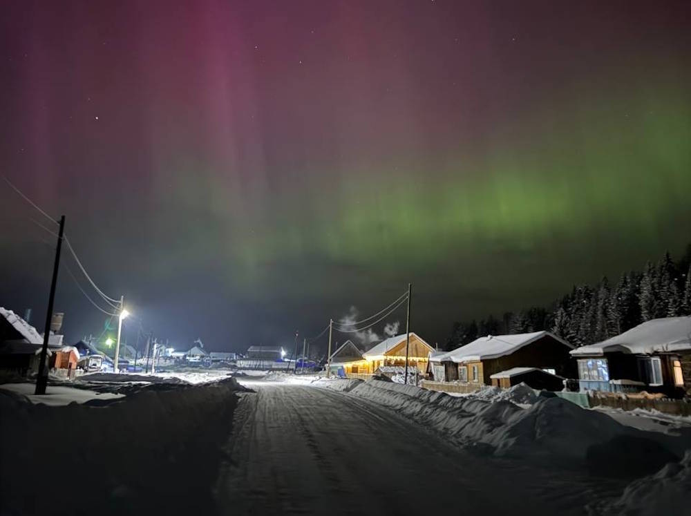 В Пермском крае сняли на фото северное сияние
