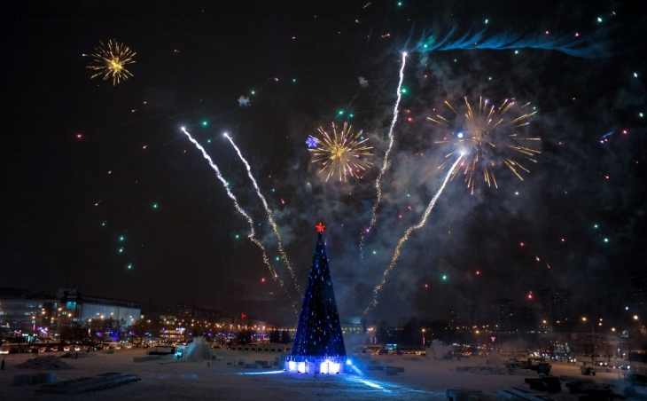  В честь Нового 2018 года над эспланадой прогремят два праздничных фейерверка