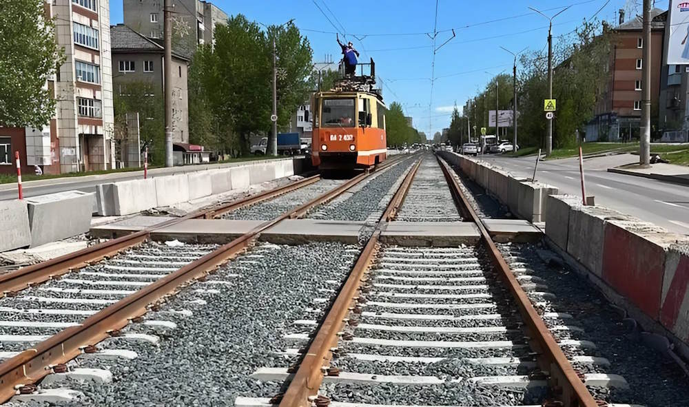 В Перми завершается обкатка новых трамвайных путей на улице Мира